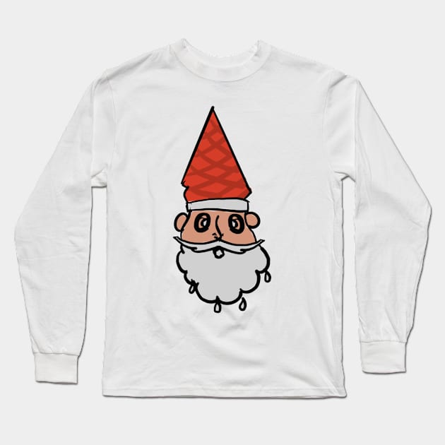 Santa Icecream Long Sleeve T-Shirt by Joker & Angel